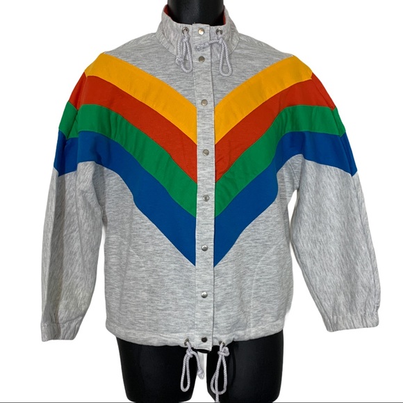 VTG Xtrovert Multicolor Colorful Retro Sweater - Picture 3 of 5